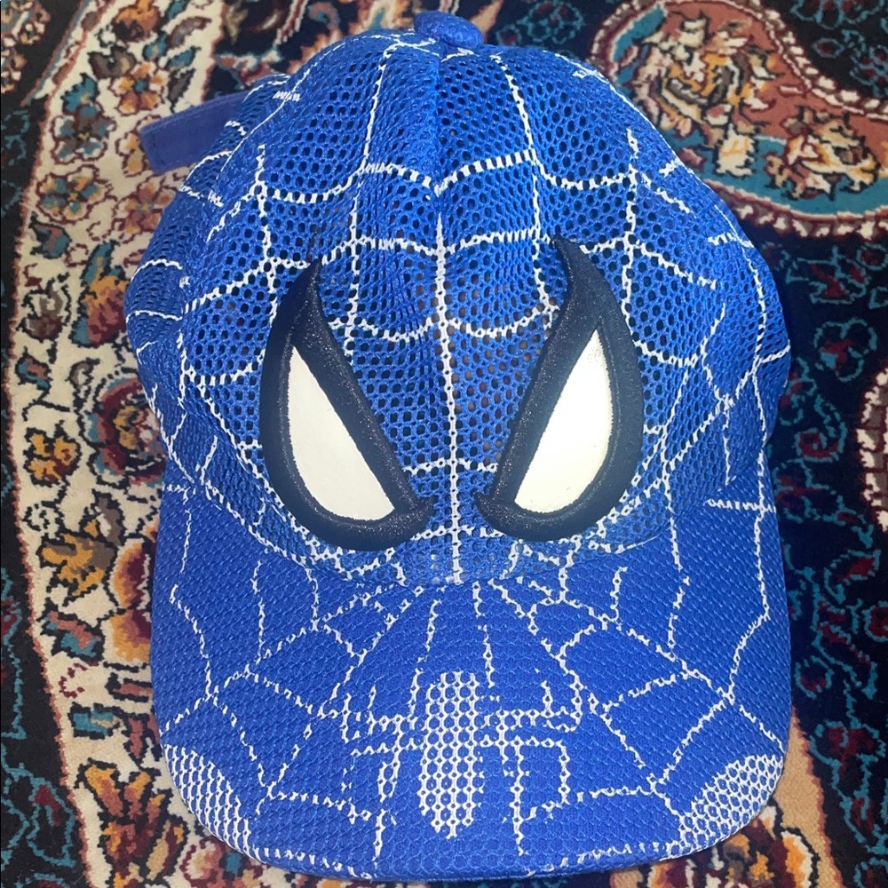 Blue Spider Hero Kids baseball cap